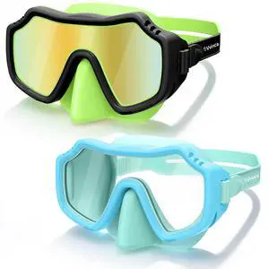 Pack Kids Swim Goggles with Nose Cover for Boys Girls 3-15, Anti Fog Diving Mask with Shatterproof Safety Lens for Toddler, Waterproof Swimming Goggles Value Set for Beach & Pool Beach Pack Kids Swim Goggles with Nose Cover for Boys Girls 3-15, Anti Fog Diving Mask with Shatterproof Safety Lens for Toddler, Waterproof Swimming Goggles Value Set for Beach & Pool Beach