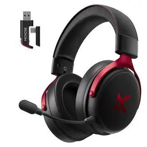 Wireless Gaming Headset 7.1 Surround Sound for PS5 PS4 PC SWITCH TOPSPEED Gaming Headphones, Noise Canceling Mic, 250Hr Battery, Low 15ms Latency, Lightweight, BT 5.3 FPS Games Black&Red Wireless Gaming Headset 7.1 Surround Sound for PS5 PS4 PC SWITCH TOPSPEED Gaming Headphones, Noise Canceling Mic, 250Hr Battery, Low 15ms Latency, Lightweight, BT 5.3 FPS Games Black&Red
