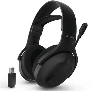 Wireless Gaming Headset, Bluetooth or 2.4 GHz USB-A Connection, Lightweight (304 Grams), Adjustable Headband, Flip to Mute Mic, Black Wireless Gaming Headset, Bluetooth or 2.4 GHz USB-A Connection, Lightweight (304 Grams), Adjustable Headband, Flip to Mute Mic, Black