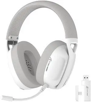 Wireless Gaming Headset, 2.4Ghz USB Gaming Headphones with Bluetooth 5.2, 50H Battery, Noise Canceling Mic, 3.5mm Wired, Wireless Headset for PC Nintendo Switch PS5 PS4 MacWhite Wireless Gaming Headset, 2.4Ghz USB Gaming Headphones with Bluetooth 5.2, 50H Battery, Noise Canceling Mic, 3.5mm Wired, Wireless Headset for PC Nintendo Switch PS5 PS4 MacWhite