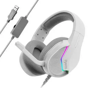 USB Gaming Headset with Mic, Wired Headphone with Surround Sound, Noise Canceling Gaming Headphones for PC, PS4/PS5, Laptop, Mac, Switch- H8618 USB Gaming Headset with Mic, Wired Headphone with Surround Sound, Noise Canceling Gaming Headphones for PC, PS4/PS5, Laptop, Mac, Switch- H8618