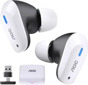 Wireless Gaming Earbuds for PS5 PC Switch, 2.4GHz USB-C Dongle & Bluetooth 5.3 Headphones, 20ms Ultra-Low Latency, Noise Cancelling Mic, 32H Playtime in-Ear Gaming Headset Wireless Gaming Earbuds for PS5 PC Switch, 2.4GHz USB-C Dongle & Bluetooth 5.3 Headphones, 20ms Ultra-Low Latency, Noise Cancelling Mic, 32H Playtime in-Ear Gaming Headset