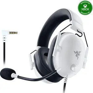 BlackShark V2 X Xbox Gaming Headset: 50mm Drivers - Cardioid Mic - Lightweight - Comfortable Noise Isolating Earcups - for Xbox Series X, Series S, PS5, PC, Switch via 3.5mm Audio Jack - White BlackShark V2 X Xbox Gaming Headset: 50mm Drivers - Cardioid Mic - Lightweight - Comfortable Noise Isolating Earcups - for Xbox Series X, Series S, PS5, PC, Switch via 3.5mm Audio Jack - White