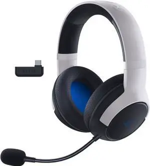 Kaira Dual Wireless Gaming Headset for PlayStation 5 / PS5, PC, Mobile, PS4: Triforce 50mm Drivers - HyperClear Cardioid Mic - 2.4GHz and Bluetooth w/SmartSwitch - EQ Toggle - White/Black Kaira Dual Wireless Gaming Headset for PlayStation 5 / PS5, PC, Mobile, PS4: Triforce 50mm Drivers - HyperClear Cardioid Mic - 2.4GHz and Bluetooth w/SmartSwitch - EQ Toggle - White/Black