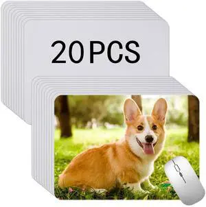 White Mouse Pad for Heat Transfer, Bulk Mousepad for Heat Press Printing Crafts Custom Photos Non Slip Bottom 24x20x0.2CM White Mouse Pad for Heat Transfer, Bulk Mousepad for Heat Press Printing Crafts Custom Photos Non Slip Bottom 24x20x0.2CM