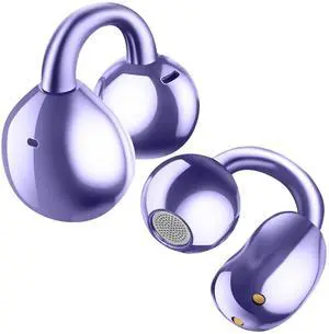Ultra open ear Earbuds Bluetooth 5.4 wireless clip on Headphones, bone conduction earbuds with digital display charging case 60 hours playback time sports earphones IPX7waterproof running fitness Ultra open ear Earbuds Bluetooth 5.4 wireless clip on Headphones, bone conduction earbuds with digital display charging case 60 hours playback time sports earphones IPX7waterproof running fitness