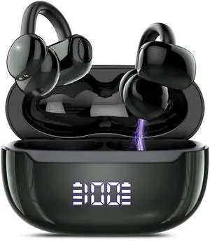 Open Ear Earbuds Wireless Clip on Headphones Bluetooth 5.4 Ear Buds with DNN Noise Cancelling, 48H Playtime, Low Latency, Fashion Design, Secure Fit, Clear Sound for Music & Calls Open Ear Earbuds Wireless Clip on Headphones Bluetooth 5.4 Ear Buds with DNN Noise Cancelling, 48H Playtime, Low Latency, Fashion Design, Secure Fit, Clear Sound for Music & Calls