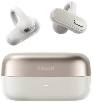 Open Ear Clip-On Earbuds X8 with AI ENC & Powerful Bass, Wireless Bluetooth 6.0, IPX4 Sweatproof Fitness Headphones, Physical Buttons, 5g Lightweight Ear Buds with Multi-Device Switching, White Open Ear Clip-On Earbuds X8 with AI ENC & Powerful Bass, Wireless Bluetooth 6.0, IPX4 Sweatproof Fitness Headphones, Physical Buttons, 5g Lightweight Ear Buds with Multi-Device Switching, White