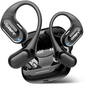 Open Ear Headphones, Bluetooth 5.4 Wireless Earbuds, HiFi Stereo Open Ear Buds with HD Mic, 50H Display LED Power Display Air Conduction Earbuds, AI Translation Earbuds Real Time for Sports Working Open Ear Headphones, Bluetooth 5.4 Wireless Earbuds, HiFi Stereo Open Ear Buds with HD Mic, 50H Display LED Power Display Air Conduction Earbuds, AI Translation Earbuds Real Time for Sports Working