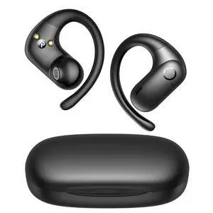 Wireless Earbuds 5.4 Bluetooth Headphones, Open Ear Buds with Deep Bass Sound, 60Hrs Playtime Earphones Secure Fit for Earhooks for Running, Meeting, Workout-Black Wireless Earbuds 5.4 Bluetooth Headphones, Open Ear Buds with Deep Bass Sound, 60Hrs Playtime Earphones Secure Fit for Earhooks for Running, Meeting, Workout-Black