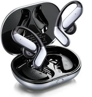 Ultra Open Ear Earbuds with Hooks 2026 Earbuds Wireless Bluetooth 6.1 Comfortable Bone Conduction Headphones 90H Playtime Audifonos Inalambricos for Running Workout Cycling (Black) Ultra Open Ear Earbuds with Hooks 2026 Earbuds Wireless Bluetooth 6.1 Comfortable Bone Conduction Headphones 90H Playtime Audifonos Inalambricos for Running Workout Cycling (Black)