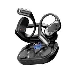 Open Ear Headphones Bluetooth Wireless Over Ear Earbuds with Ergonomic Earhook Ear Buds, Led Power Display,48h PlaytimeIpx6 Waterproof Comfortable for WorkoutCyclingRunning (Black) Open Ear Headphones Bluetooth Wireless Over Ear Earbuds with Ergonomic Earhook Ear Buds, Led Power Display,48h PlaytimeIpx6 Waterproof Comfortable for WorkoutCyclingRunning (Black)