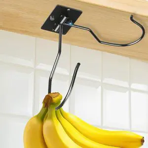 Self Adhesive Banana Hook Under Cabinet Folding Banana Hanger Holder Self Adhesive Banana Hook Under Cabinet Folding Banana Hanger Holder
