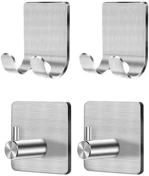 Packs Shower Hooks for Inside Shower, Self Adhesive Shaver Holder Hanger Hook for Bathroom Damage Free Wall Hooks for Razor Loofah Sponge Packs Shower Hooks for Inside Shower, Self Adhesive Shaver Holder Hanger Hook for Bathroom Damage Free Wall Hooks for Razor Loofah Sponge
