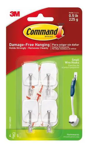 Small Wire Toggle Hooks, 4 Hooks and 5 Strips, Damage-Free Hanging Wall Hook with Adhesive, No Tools Required, Great for Home, Kitchen, and Office Organization, Holds up to 0.5 lb Small Wire Toggle Hooks, 4 Hooks and 5 Strips, Damage-Free Hanging Wall Hook with Adhesive, No Tools Required, Great for Home, Kitchen, and Office Organization, Holds up to 0.5 lb