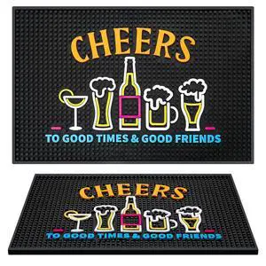 Bar Mat 12 x 18 Inch with Fluorescent Pattern Thick Rubber Non Slip Spill Mats Countertop Entertaining Vibrant Bar Mat for Coffee Station Kitchen Restaurant Bar Mat 12 x 18 Inch with Fluorescent Pattern Thick Rubber Non Slip Spill Mats Countertop Entertaining Vibrant Bar Mat for Coffee Station Kitchen Restaurant