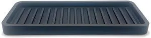 Silicone Sink and Surface Organizer Tray, Sponge Holder, Vanity Tray, Trivet, Heat Safe, Dishwasher Safe, for Bathroom and Kitchen Organization (Black, 9"x3.5") Silicone Sink and Surface Organizer Tray, Sponge Holder, Vanity Tray, Trivet, Heat Safe, Dishwasher Safe, for Bathroom and Kitchen Organization (Black, 9"x3.5")