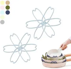 Silicone Pan Protectors for Stacking 2 Piece (Sky Blue, S) Silicone Pan Protectors for Stacking 2 Piece (Sky Blue, S)