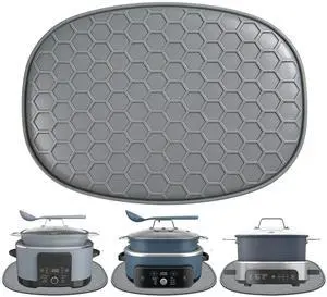 Silicone Heat Resistant Mat for Ninja Foodi Possible Cooker Pro 8.5 Qt MC1000,MC1001,MC1010 Slow Cooker Crock &Ninja MC2001PossibleCooker PRO Plus 8.5 QT Accessories,Kitchen Countertop Protector Pad Silicone Heat Resistant Mat for Ninja Foodi Possible Cooker Pro 8.5 Qt MC1000,MC1001,MC1010 Slow Cooker Crock &Ninja MC2001PossibleCooker PRO Plus 8.5 QT Accessories,Kitchen Countertop Protector Pad