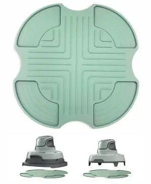 Silicone Heat Resistant mat for Ninja Crispi Air Fryer,Heat-Insulating Accessories Compatible with Ninja crispi FN101 containers,Kitchen Air Fryer Trivet (Sage Green) Silicone Heat Resistant mat for Ninja Crispi Air Fryer,Heat-Insulating Accessories Compatible with Ninja crispi FN101 containers,Kitchen Air Fryer Trivet (Sage Green)