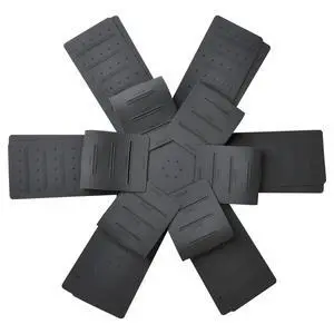 Pot & Pan Protectors - Silicone Pan Protectors for Stacking 3 Piece Black Pot & Pan Protectors - Silicone Pan Protectors for Stacking 3 Piece Black