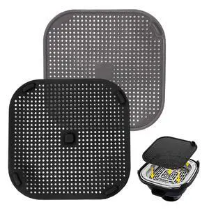 2 PCS Updated Heat Resistant Splatter Screen Compatible with Ninja Crispi Air Fryer Accessories;Food-Grade Silicone Splatter Shield Compatible with Ninja FN101-Prevent Oil Splatter.(Gray & Black) 2 PCS Updated Heat Resistant Splatter Screen Compatible with Ninja Crispi Air Fryer Accessories;Food-Grade Silicone Splatter Shield Compatible with Ninja FN101-Prevent Oil Splatter.(Gray & Black)