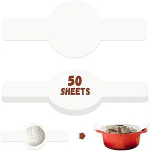 Disposable Parchment Paper for Sourdough Baking White 8" Round Long Handles Disposable Parchment Paper for Sourdough Baking White 8" Round Long Handles