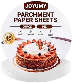 Round Parchment Paper, Precut Non-Stick Oven-Safe Baking Parchment Paper Sheets for Cake, Springform Pan, Tortilla Press, Pizza Pan and Air Fryer Round Parchment Paper, Precut Non-Stick Oven-Safe Baking Parchment Paper Sheets for Cake, Springform Pan, Tortilla Press, Pizza Pan and Air Fryer