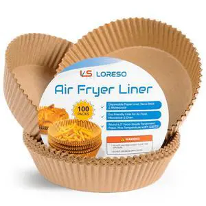Air Fryer Liners Disposable Parchment Paper, 100 Count - Round 6-7 Inch, Non- Stick Parchment Paper Sheets Liners For Air Fryers 2-5 Quart - 6.3" Round - 100CT Air Fryer Liners Disposable Parchment Paper, 100 Count - Round 6-7 Inch, Non- Stick Parchment Paper Sheets Liners For Air Fryers 2-5 Quart - 6.3" Round - 100CT