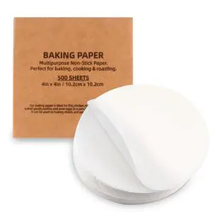 4 inch Round Parchment Paper - Precut Patty Paper for Burger Press and Tortilla Press - White 4 inch Round Parchment Paper - Precut Patty Paper for Burger Press and Tortilla Press - White