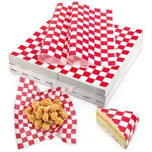 1000 Sheets Checkered Deli Paper Sheets, 12 x 12 Inch Grease Resistant Food Basket Liners Sandwich Paper Wraps for Restaurants Churches BBQs Picnic Party (Red And White) 1000 Sheets Checkered Deli Paper Sheets, 12 x 12 Inch Grease Resistant Food Basket Liners Sandwich Paper Wraps for Restaurants Churches BBQs Picnic Party (Red And White)