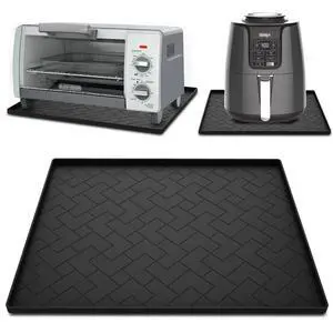 Silicone Heat Resistant Mat For Air Fryer-18''x15''x0.5''Perfect for Ninja,Cosori,Chefman and Most Air Fryers Bottom Silicone air fryer accessories-Protects Countertops From Damage and Scratches Silicone Heat Resistant Mat For Air Fryer-18''x15''x0.5''Perfect for Ninja,Cosori,Chefman and Most Air Fryers Bottom Silicone air fryer accessories-Protects Countertops From Damage and Scratches