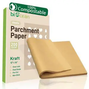 12x16In Unbleached Parchment Paper Sheets Precut Heavy Duty Flat Kitchen Baking Supplies Paper Non-Stick,Non-Toxic Cooking Paper for Air Fryer, Steaming, Oven Make Cup Cake Bread Cookie 12x16In Unbleached Parchment Paper Sheets Precut Heavy Duty Flat Kitchen Baking Supplies Paper Non-Stick,Non-Toxic Cooking Paper for Air Fryer, Steaming, Oven Make Cup Cake Bread Cookie