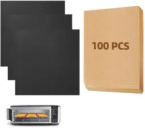 4pack Black Air Fryer Oven Liners and 100pcs Air Fryer Paper for Ninja Digital Air Fry Countertop Oven 4pack Black Air Fryer Oven Liners and 100pcs Air Fryer Paper for Ninja Digital Air Fry Countertop Oven