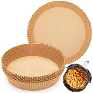 100pcs Air Fryer Disposable Liner - 7.9inch Non-Stick Parchment Paper for Baking, Roasting, Microwave - Oil-proof, Food Grade 100pcs Air Fryer Disposable Liner - 7.9inch Non-Stick Parchment Paper for Baking, Roasting, Microwave - Oil-proof, Food Grade