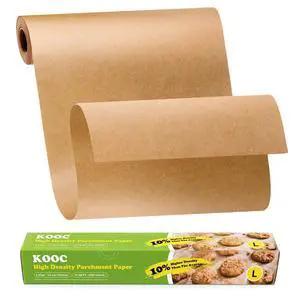 Feet Parchment Paper Roll - 12-Inch Width, Non-Stick, Unbleached Baking Paper - Ideal for Baking, Cooking, and Food Preparation - 60 Square Feet Coverage - Compostable, High Density Feet Parchment Paper Roll - 12-Inch Width, Non-Stick, Unbleached Baking Paper - Ideal for Baking, Cooking, and Food Preparation - 60 Square Feet Coverage - Compostable, High Density