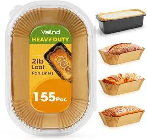 Loaf Pan Liners, 155Pcs Non-Stick Parchment Paper for Baking Bread 9x5 Inch Loaf Pan Liners, 155Pcs Non-Stick Parchment Paper for Baking Bread 9x5 Inch