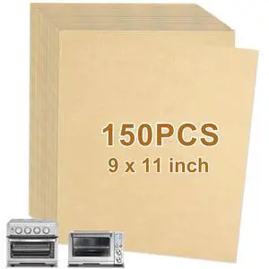 9x11 Inch 150PCS Air Fryer Disposable Liners, Unbleached Parchmen Paper 9x11 Inch 150PCS Air Fryer Disposable Liners, Unbleached Parchmen Paper