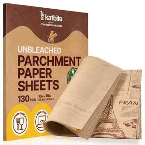 130Pcs 10 Inch Sandwich Wrapping Paper, Heavy duty Deli Paper, Greaseproof & Non-stick Parchment Paper, Pre-cut Unbleached Parchment Paper is Perfect for Wrap Bread, Burger and Sandwich 130Pcs 10 Inch Sandwich Wrapping Paper, Heavy duty Deli Paper, Greaseproof & Non-stick Parchment Paper, Pre-cut Unbleached Parchment Paper is Perfect for Wrap Bread, Burger and Sandwich