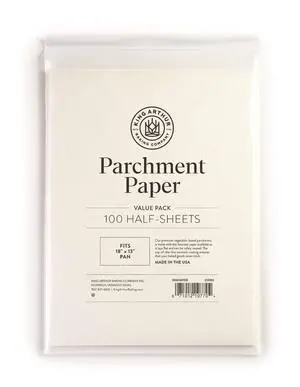 Flour Precut Baking Parchment Paper, Heavy Duty, Professional Grade, Nonstick, Reusable, Resealable Pack, 16½" X 12¼", 100 count Flour Precut Baking Parchment Paper, Heavy Duty, Professional Grade, Nonstick, Reusable, Resealable Pack, 16½" X 12¼", 100 count