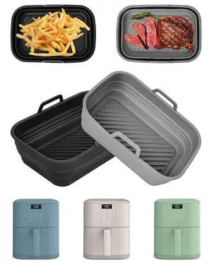 Air Fryer Silicone Liners Collapsible for bella 6Qt(5lb) Slim Air Fryer Air Fryer Silicone Liners Collapsible for bella 6Qt(5lb) Slim Air Fryer