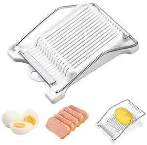 Upgrade Hand Luncheon Meat Slicer,Manual Egg Cutter,Multi-Purpose Kitchen Tool for,Cheese Bananas, Avocados,Vegetables Dishwasher Safe, Rust-Resistant (white, 14-Wire) Upgrade Hand Luncheon Meat Slicer,Manual Egg Cutter,Multi-Purpose Kitchen Tool for,Cheese Bananas, Avocados,Vegetables Dishwasher Safe, Rust-Resistant (white, 14-Wire)