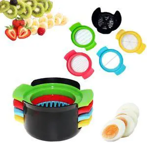 4-in-1 Egg Slicer for Hard Boiled Eggs, Stainless Steel Cutter for Avocado, Fruit & Luncheon Meat, Kitchen Tool with 4 Cut Styles, Dishwasher Safe 4-in-1 Egg Slicer for Hard Boiled Eggs, Stainless Steel Cutter for Avocado, Fruit & Luncheon Meat, Kitchen Tool with 4 Cut Styles, Dishwasher Safe