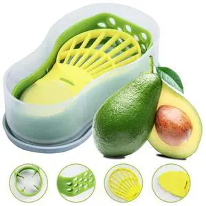Avocado Slicer 6 In 2 Function Tool Storage Container Set for Kitchen,Avocado Cutter with Green Chopper Fruit & Vegetable Peeler Avocado Slicer 6 In 2 Function Tool Storage Container Set for Kitchen,Avocado Cutter with Green Chopper Fruit & Vegetable Peeler