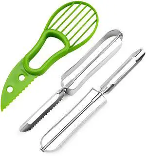 Avocado slicer tool 3 in 1 and potato peelers, like mom's kitchen tool Avocado slicer tool 3 in 1 and potato peelers, like mom's kitchen tool