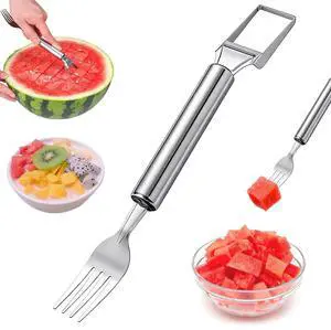 2-In-1 Stainless Steel Fruit Cutter 2026 New Watermelon Fork Slicer Cutting ToolSummer Watermelon Cutter Slicer Tool for Home Party Camping Kitchen Gadget (1Pcs) 2-In-1 Stainless Steel Fruit Cutter 2026 New Watermelon Fork Slicer Cutting ToolSummer Watermelon Cutter Slicer Tool for Home Party Camping Kitchen Gadget (1Pcs)