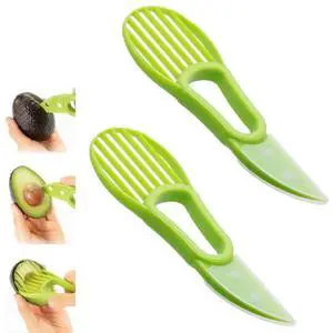 Avocado Slicer Tool, Green, 2 Pcs Avocado Slicer Tool, Green, 2 Pcs