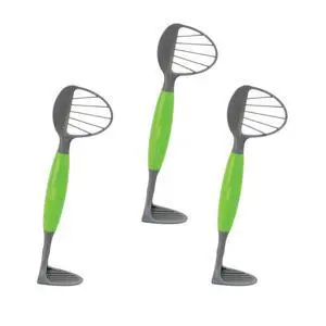 Avocado Tool - 5-in-1 Opener Knife, Pitter, Slicer, Scoop and Masher, Best Kitchen Utensil for Avocados; Dishwasher Safe Guacamole Maker Splits, Pits & Slices; Green, BPA Free (3 Piece) by Jokari Avocado Tool - 5-in-1 Opener Knife, Pitter, Slicer, Scoop and Masher, Best Kitchen Utensil for Avocados; Dishwasher Safe Guacamole Maker Splits, Pits & Slices; Green, BPA Free (3 Piece) by Jokari
