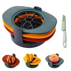 Fruit Slicer, Telawah 4 in 1 Mango Core Slicer with Vegetable Peeler and Cleaning Brush, Mango Core Remover, Tomato Wedge, Simple Kitchen Tools Fruit Slicer, Telawah 4 in 1 Mango Core Slicer with Vegetable Peeler and Cleaning Brush, Mango Core Remover, Tomato Wedge, Simple Kitchen Tools