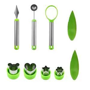 9PCS Fruit Scooper Cutter Shapes Seed Remover Set, Fruit Slicers for Apple Slicer, Avocado Watermelon Cutter, Kiwifruit Scooper, 304 Stainless Steel 9PCS Fruit Scooper Cutter Shapes Seed Remover Set, Fruit Slicers for Apple Slicer, Avocado Watermelon Cutter, Kiwifruit Scooper, 304 Stainless Steel